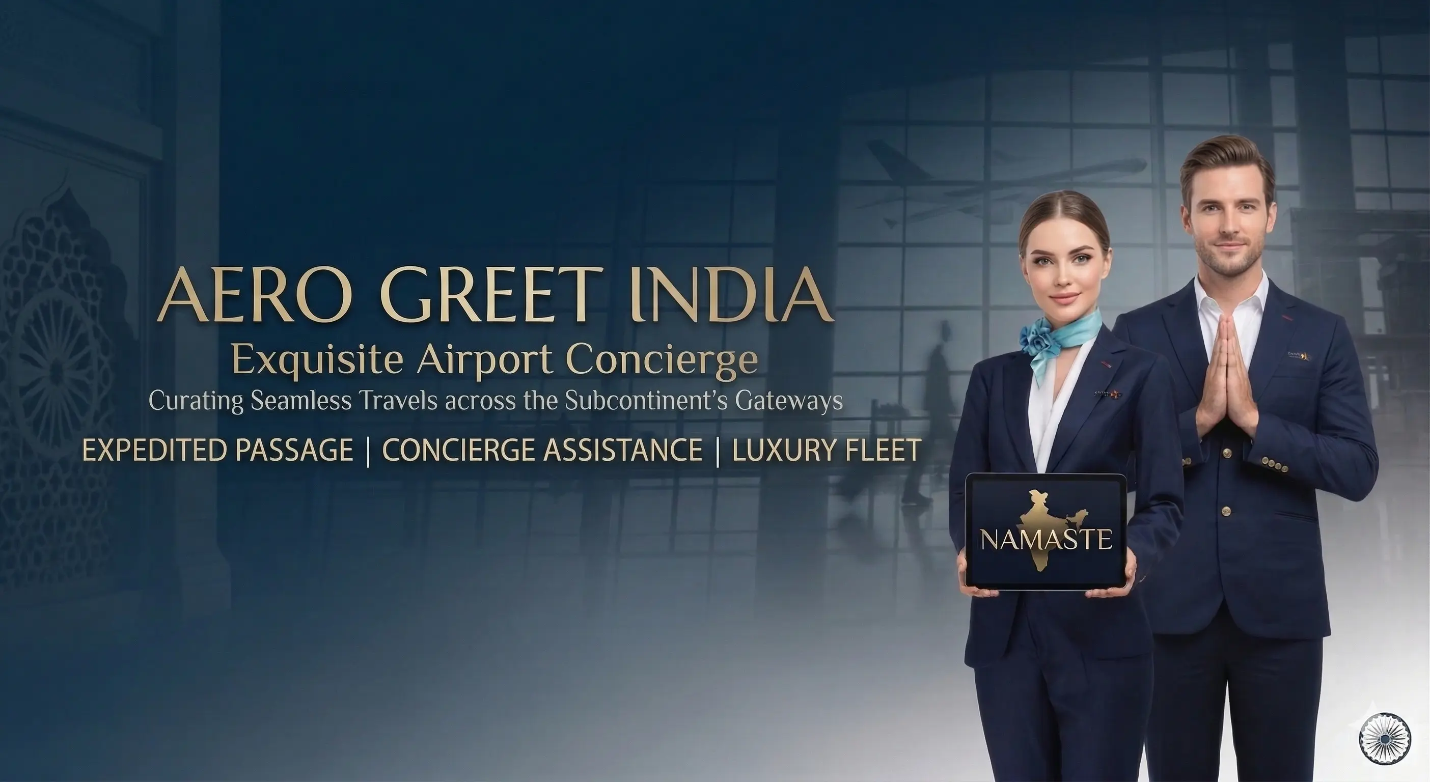 Airport greeter assistance — Aero Greet India professional greeter